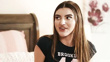 Aesthetic sex in the cowgirl pose with a long-legged Julia James