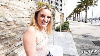 A young and hot blonde Charlie Forde knows how to suck a dick