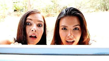 Good doggy style fuck with brunettes Danica Dillon and Ashli Orion