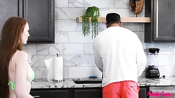 An awesome missionary pose fuck with hot Harley Love and Lana Smalls