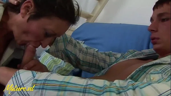 Mature Cougar With a Super Hairy Bush Creampied By Her Stepson