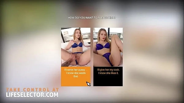 Lifeselector - Your slutty stepsister Little Angel bribes you to fuck