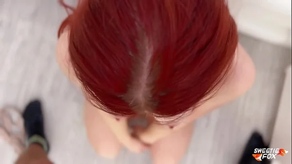 Freezing Girlfriend Warmed Up Hard Sex and Swallowed Cum