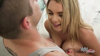 Beauty with big natural tits Gabbie Carter rammed in the doggy style