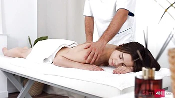 Skinny teen Baby Doll likes intensive anal penetration so much