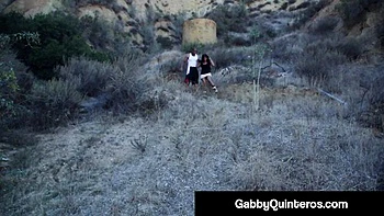 Enticing Gabby Quinteros at interracial action