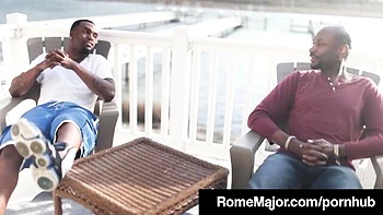 Flashy Porsha Carrera and Rome Major's brunette smut