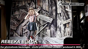 Graceful Rebeka Black's bravo models dirt