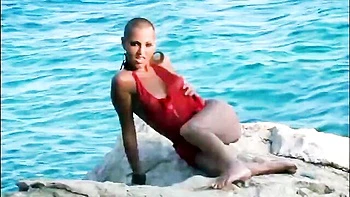 Nice-looking soul mate's fetish video