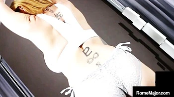 Stupefying Sara Jay and Rome Major's orgasm video