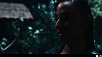 Freeze time scene with attractive Amirah Adara and Sam Bourne from Freeze