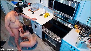 18not20 Unexpected Morning Sex In The Kitchen