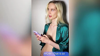 Hot blondie teen Ryen in doggystyle action with her boyfriend