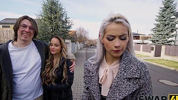 Hot babes Jennifer Mendez, Veronica Leal, and Charlie Dean enjoy a steamy threesome.