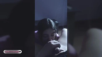 Blowjob Before Bedtime - Homemade Blowjob From A Girl With A Big Ass
