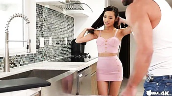 Gorgeous anal in the cowgirl pose with a young Asian Vina Sky