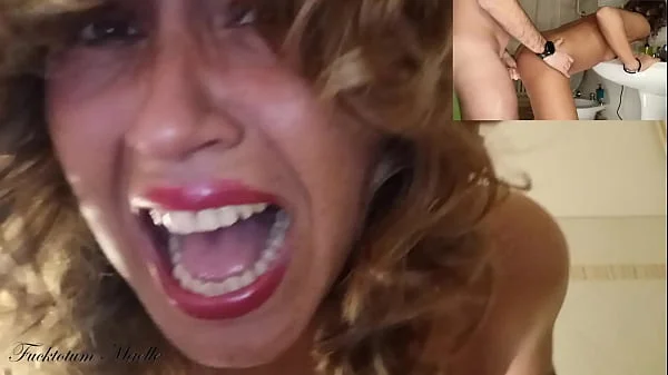 The MOST and PAINFUL ANAL CREAMPIE for Gift at SAN VALENTINE'S DAY: STEPDADDY ROUGH and POWER FUCKS his STEPDAUGHTER in the Bathroom