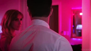 Spicy busty angel in stockings Lena Paul fucked in the night