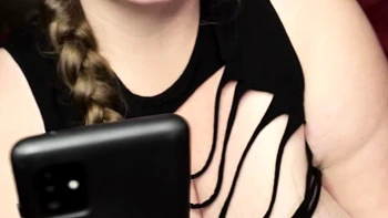 Cute blonde with big boobs solo