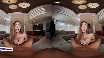 Santas naughty helper Stephanie West sits on your cock for Xmas