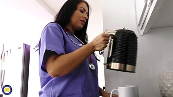 Hot Old And Young Lesbian Sex Between Coworkers Ella Roxx And Blonde Gabie