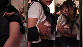 痴嫌かってるのに大きく柔らかく発育中のhcup制服巨乳を揉まれるほと変態みたらになっていく思春期少女 莉々はるか