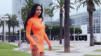 Brunette babe Ariana Marie rides huge cock while moaning, showcasing her juicy ass.