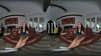 UP CLOSE VR - Horny Petite Sarah Lace Shows You Her Riding Skills On Your Hard Cock - POV: Porn