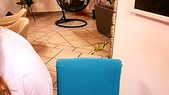 MILF blonde live toys webcam show in shower