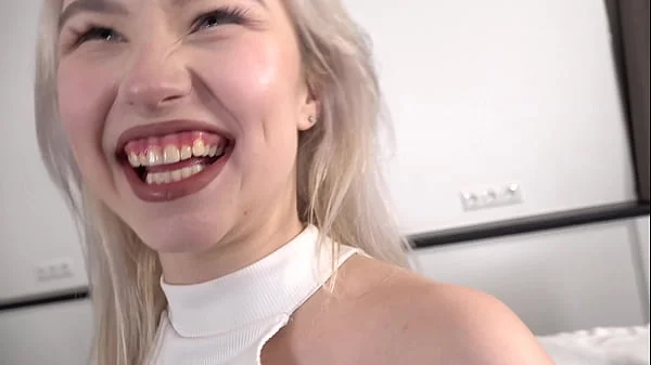 NEW !!! Pretty Face Teen Sara Bork First Time in Anal Action - Hard Assfucked - Big Anal Gape