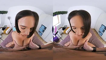 ES VR: Blowjob, Doggy  Brunette Porn