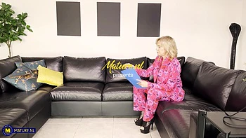 57 Year Old Milf Sylvia Krystal Fucks Hot Teeny Lucifera Bast With A Strap-On In Her Shaved Pussy