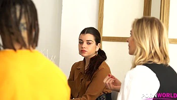 Work Group Coach Black Cock Party for Spanish Busty Bondie Fesser GP1893