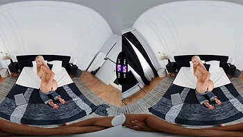 A fat man fucked his shaved bitch Jessie Ames with big natural tits