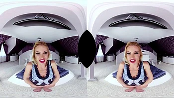 Blonde ride ft. Cherry Kiss: Blowjob, Cowgirl  Missonary VR Porn