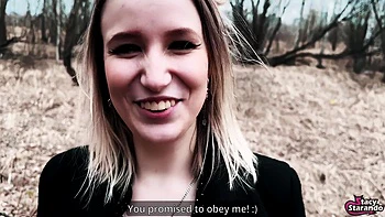 Social Experiment Ended For Presenter With Cum In Her Pussy