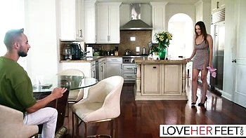 Explosive Rissa May at foot fetish clip