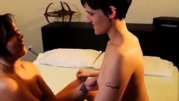 Fierce Lesbian Brunette Scissoring Naked Woman in Nude XXX