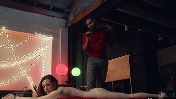 Casey Calvert and Mickey Mod in intense interracial action