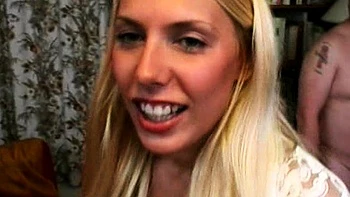 Slutty amateurs sucking cocks in group sex party