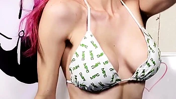 Great Big Boobs On Masturbating Redhead