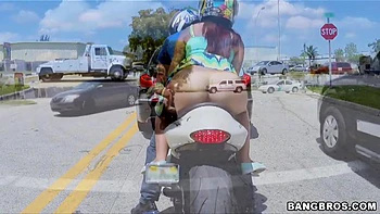 Riding naked on motorcycles