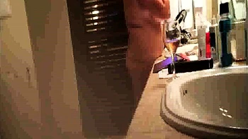 busty Stepmom smoking, drinking and naked