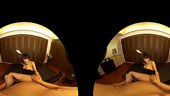 VR Sex with Bunny Babe: Blowjob, Cowgirl  Virtual Reality Porn