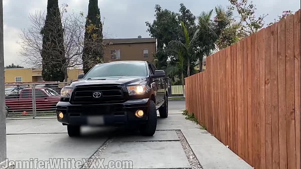 Hot LA girl takes BBC in the truck