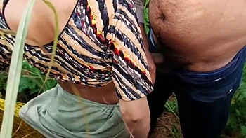 Desi Village Girl Fucked Hard in Mustard Field - Abiraj Big Cock Cumshot on Tits