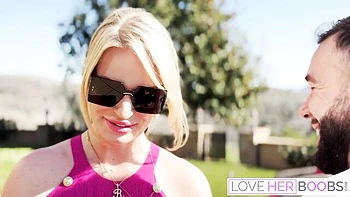 Love Her Boobs featuring Will Pounder's natural boobs scene