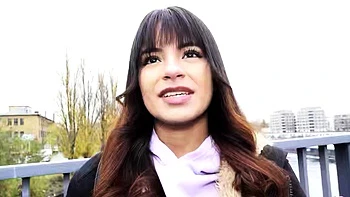 GERMAN SCOUT - Petite Latina talk to Big Dick Anal Sex