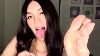 Kylie Haale's Footjob and JOI Solo Show