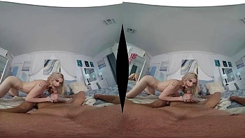 Bedroom Stockings: Blowjob, Doggy  Cowgirl VR Porn